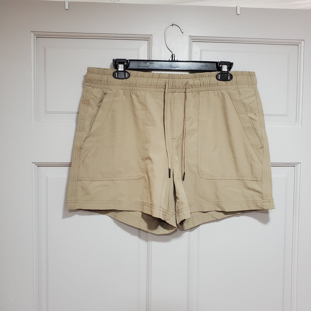 Kyodan Women's Olive Color Athletic Shorts Drawstring Elastic Waist Size Large